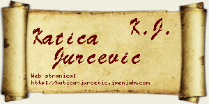 Katica Jurčević vizit kartica